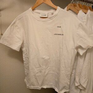 FRAME white cotton tee